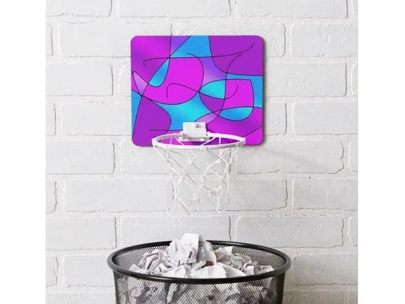 Mini Basketball Hoops-ABSTRACT CURVES #1 Mini Basketball Hoops-from COLORADDICTED.COM-