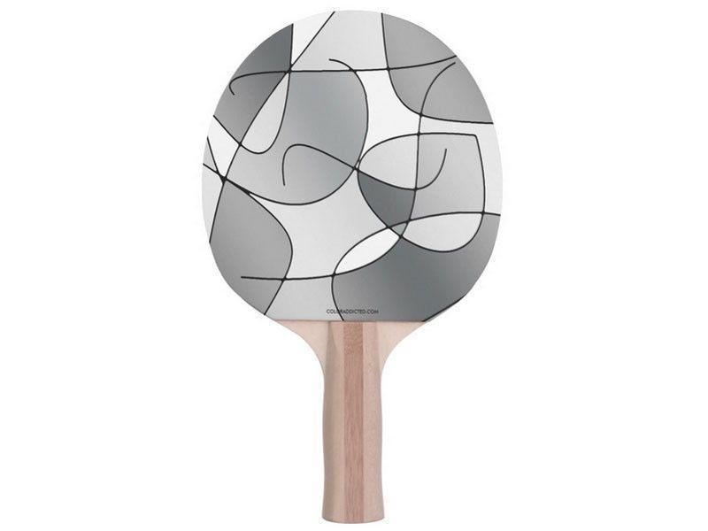 Ping Pong Paddles-ABSTRACT CURVES #1 Ping Pong Paddles-from COLORADDICTED.COM-