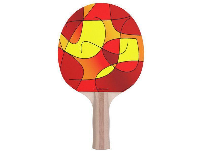 Ping Pong Paddles-ABSTRACT CURVES #1 Ping Pong Paddles-from COLORADDICTED.COM-