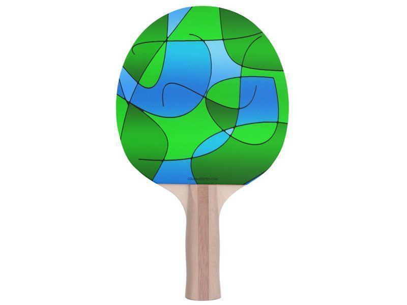 Ping Pong Paddles-ABSTRACT CURVES #1 Ping Pong Paddles-from COLORADDICTED.COM-