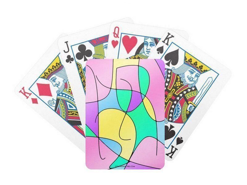 Playing Cards-ABSTRACT CURVES #1 Premium Bicycle® Playing Cards-from COLORADDICTED.COM-