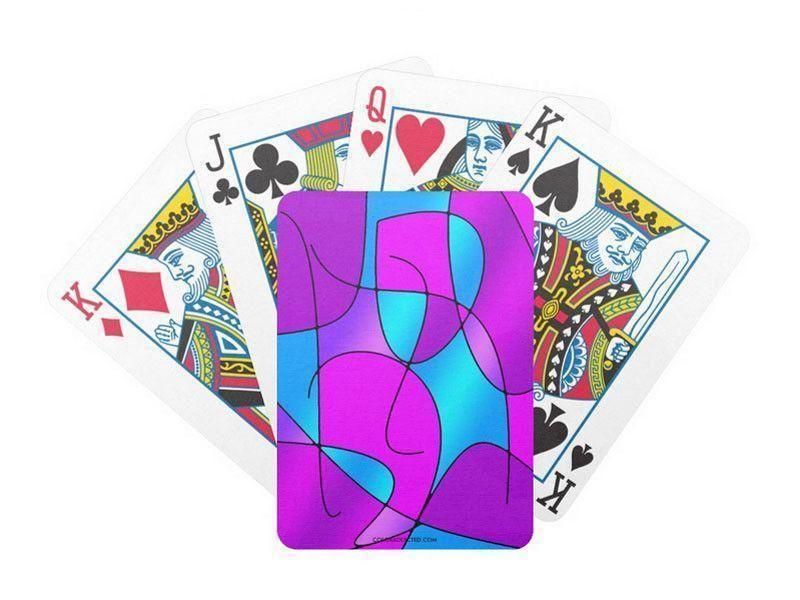 Playing Cards-ABSTRACT CURVES #1 Premium Bicycle® Playing Cards-from COLORADDICTED.COM-