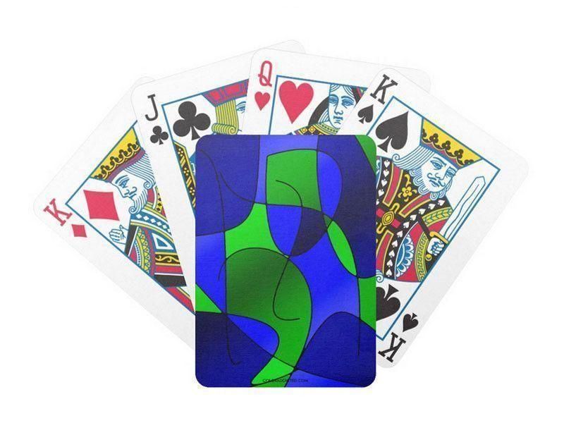 Playing Cards-ABSTRACT CURVES #1 Premium Bicycle® Playing Cards-from COLORADDICTED.COM-