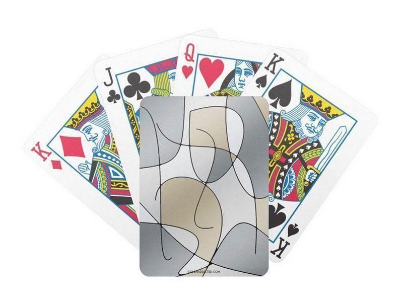 Playing Cards-ABSTRACT CURVES #1 Premium Bicycle® Playing Cards-from COLORADDICTED.COM-