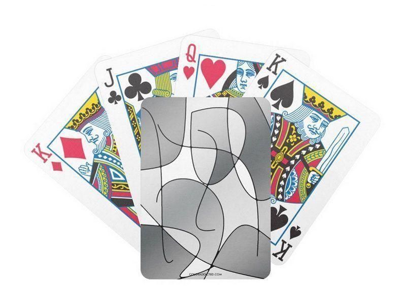 Playing Cards-ABSTRACT CURVES #1 Premium Bicycle® Playing Cards-from COLORADDICTED.COM-