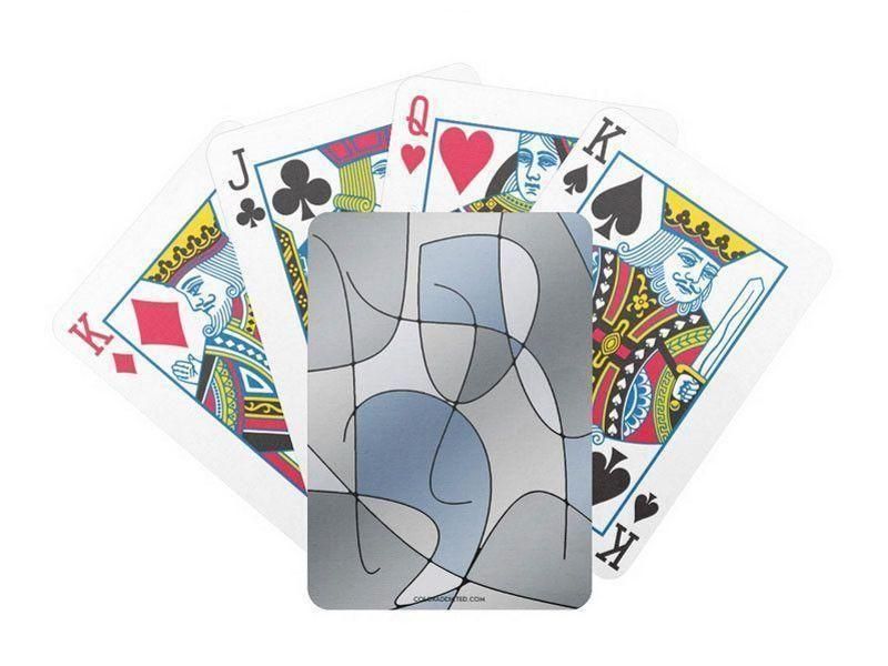 Playing Cards-ABSTRACT CURVES #1 Premium Bicycle® Playing Cards-from COLORADDICTED.COM-