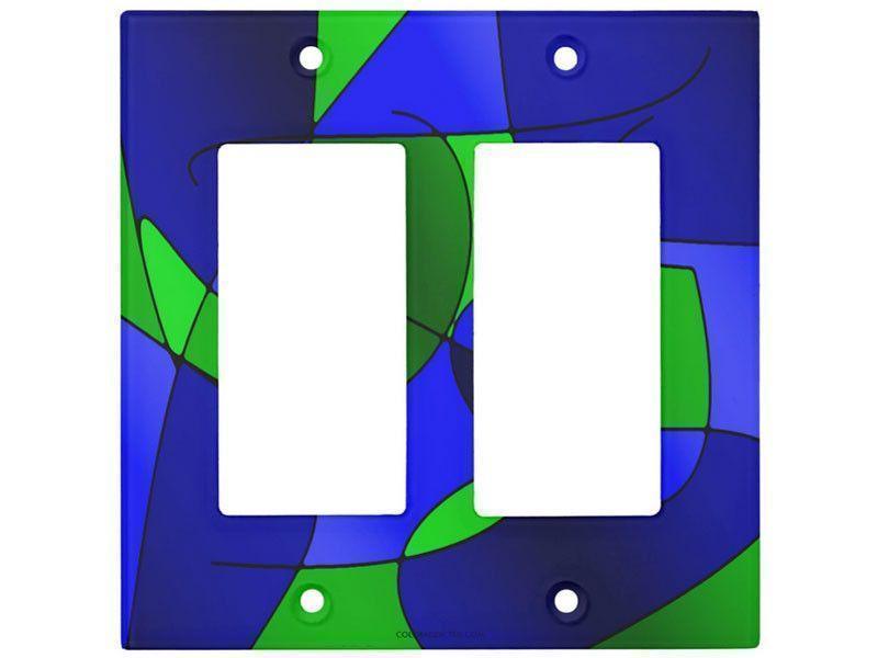 Light Switch Covers-ABSTRACT CURVES #1 Single, Double &amp; Triple-Rocker Light Switch Covers-from COLORADDICTED.COM-