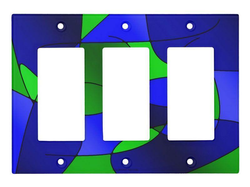 Light Switch Covers-ABSTRACT CURVES #1 Single, Double &amp; Triple-Rocker Light Switch Covers-from COLORADDICTED.COM-