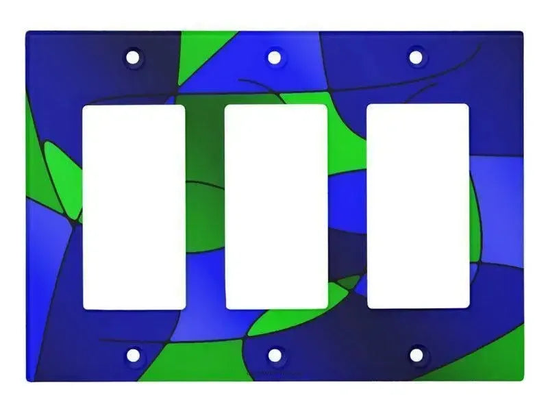 Rocker Light Switch Covers-ABSTRACT CURVES #1 Single, Double & Triple-Rocker Light Switch Covers-from COLORADDICTED.COM-