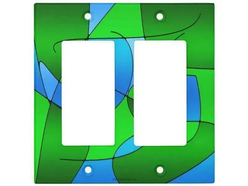 Rocker Light Switch Covers-ABSTRACT CURVES #1 Single, Double & Triple-Rocker Light Switch Covers-from COLORADDICTED.COM-