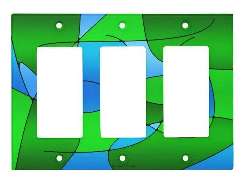 Rocker Light Switch Covers-ABSTRACT CURVES #1 Single, Double & Triple-Rocker Light Switch Covers-from COLORADDICTED.COM-