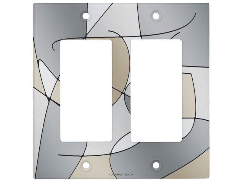 Light Switch Covers-ABSTRACT CURVES #1 Single, Double &amp; Triple-Rocker Light Switch Covers-from COLORADDICTED.COM-