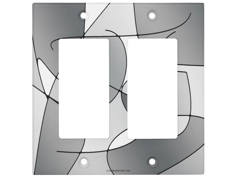 Light Switch Covers-ABSTRACT CURVES #1 Single, Double &amp; Triple-Rocker Light Switch Covers-from COLORADDICTED.COM-