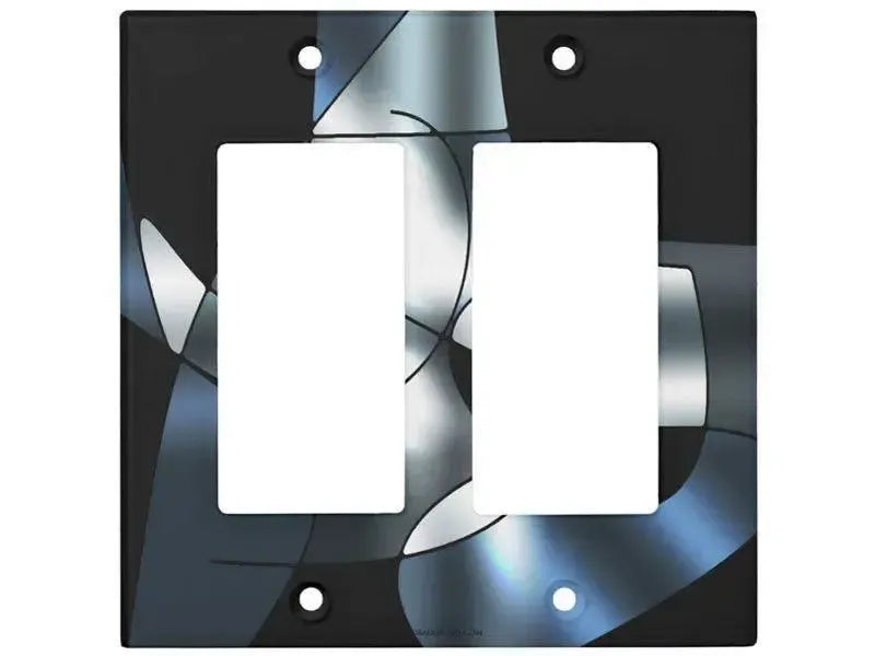 Rocker Light Switch Covers-ABSTRACT CURVES #1 Single, Double & Triple-Rocker Light Switch Covers-from COLORADDICTED.COM-