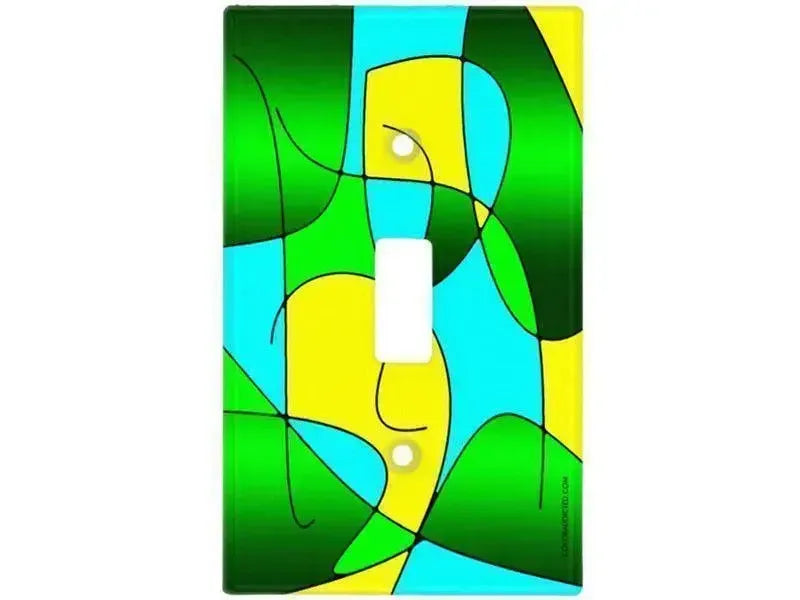 Toggle Light Switch Covers-ABSTRACT CURVES #1 Single, Double & Triple-Toggle Light Switch Covers-from COLORADDICTED.COM-