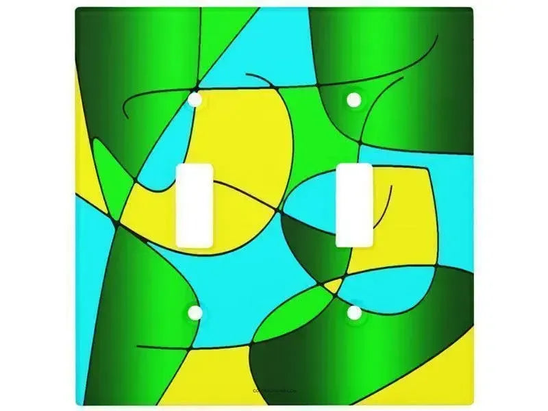 Toggle Light Switch Covers-ABSTRACT CURVES #1 Single, Double & Triple-Toggle Light Switch Covers-from COLORADDICTED.COM-