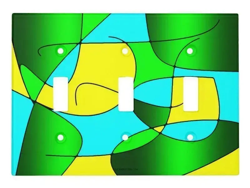 Toggle Light Switch Covers-ABSTRACT CURVES #1 Single, Double & Triple-Toggle Light Switch Covers-from COLORADDICTED.COM-