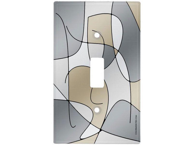 Toggle Light Switch Covers-ABSTRACT CURVES #1 Single, Double &amp; Triple-Toggle Light Switch Covers-from COLORADDICTED.COM-