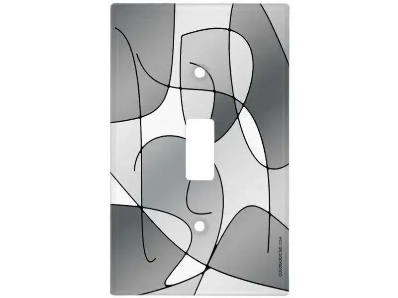 Toggle Light Switch Covers-ABSTRACT CURVES #1 Single, Double & Triple-Toggle Light Switch Covers-from COLORADDICTED.COM-