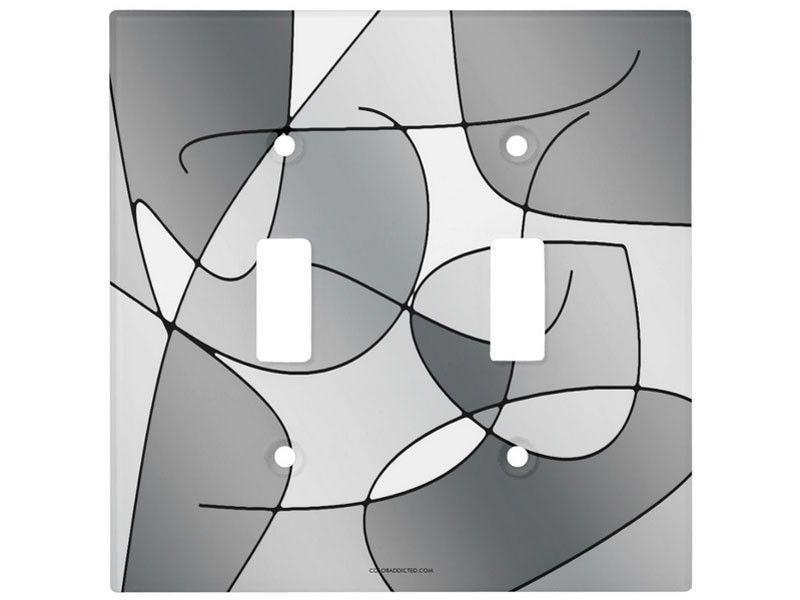 Light Switch Covers-ABSTRACT CURVES #1 Single, Double &amp; Triple-Toggle Light Switch Covers-from COLORADDICTED.COM-