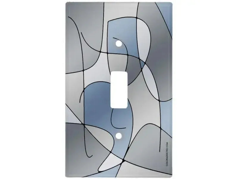 Toggle Light Switch Covers-ABSTRACT CURVES #1 Single, Double & Triple-Toggle Light Switch Covers-from COLORADDICTED.COM-