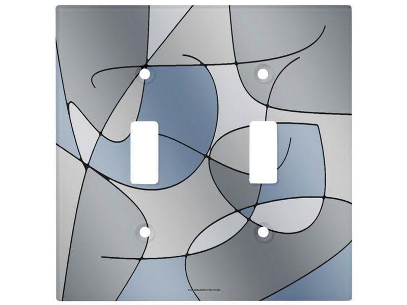 Light Switch Covers-ABSTRACT CURVES #1 Single, Double &amp; Triple-Toggle Light Switch Covers-from COLORADDICTED.COM-