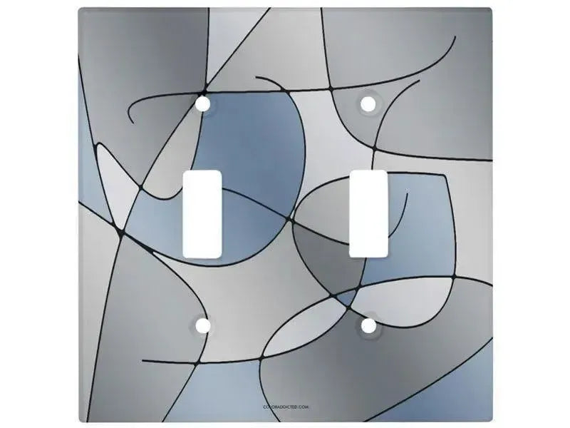 Toggle Light Switch Covers-ABSTRACT CURVES #1 Single, Double & Triple-Toggle Light Switch Covers-from COLORADDICTED.COM-