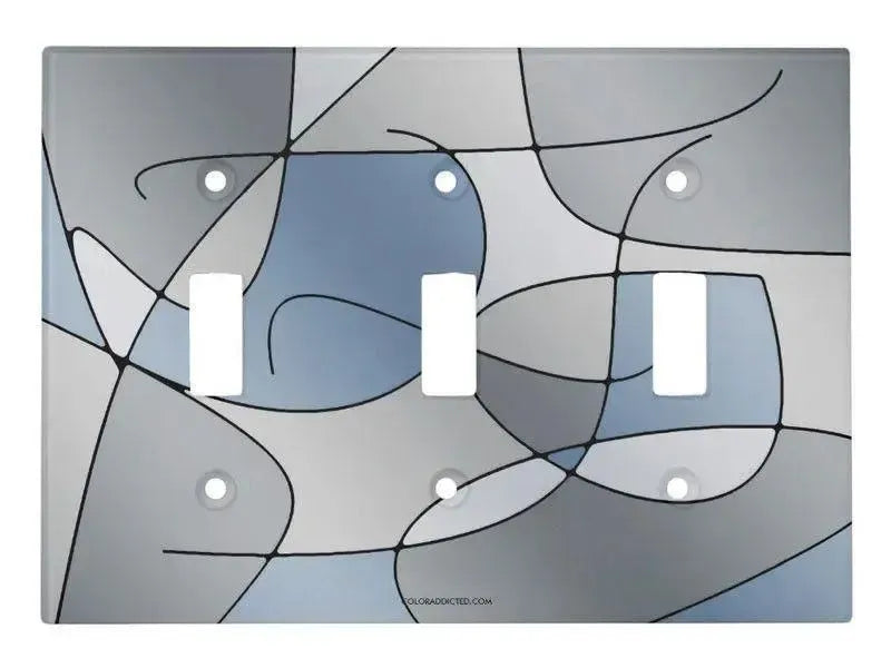 Toggle Light Switch Covers-ABSTRACT CURVES #1 Single, Double & Triple-Toggle Light Switch Covers-from COLORADDICTED.COM-