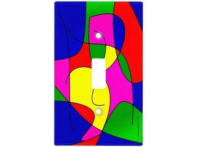 Toggle Light Switch Covers-ABSTRACT CURVES #1 Single, Double & Triple-Toggle Light Switch Covers-from COLORADDICTED.COM-