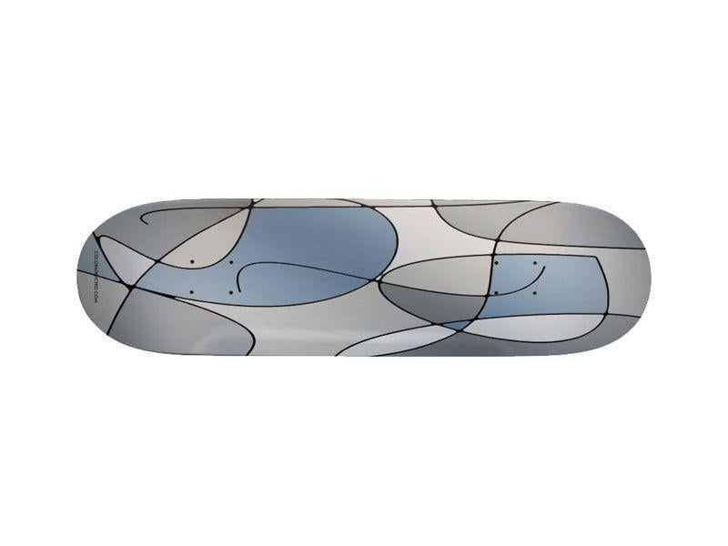 Skateboards-ABSTRACT CURVES #1 Skateboards-Grays-from COLORADDICTED.COM-
