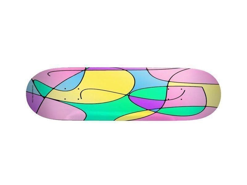 Skateboards-ABSTRACT CURVES #1 Skateboards-from COLORADDICTED.COM-