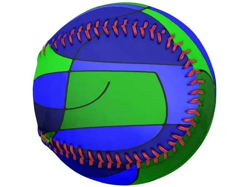 Softballs-ABSTRACT CURVES #1 Softballs-Blues & Greens-from COLORADDICTED.COM-
