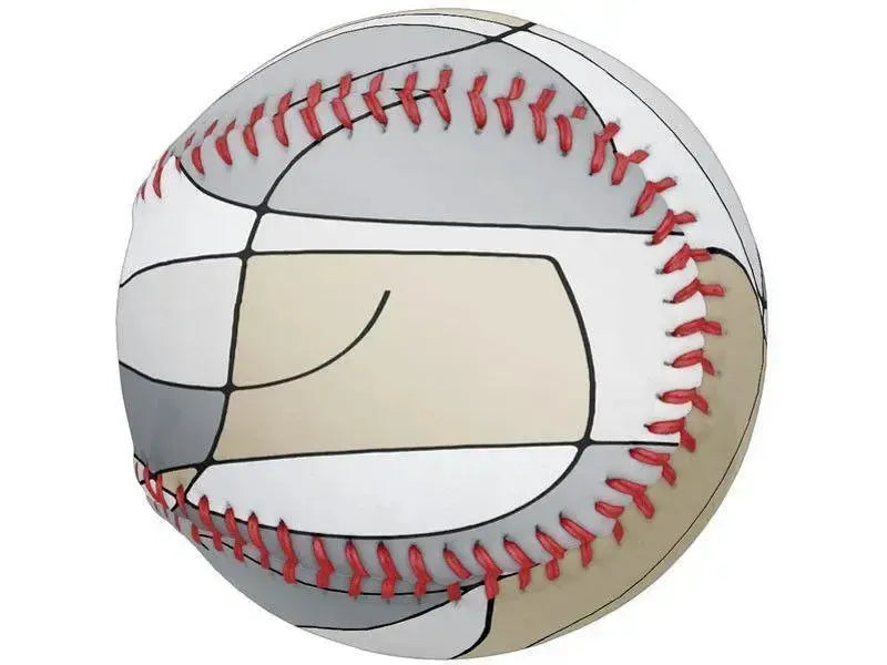 Softballs-ABSTRACT CURVES #1 Softballs-Grays & Beiges-from COLORADDICTED.COM-