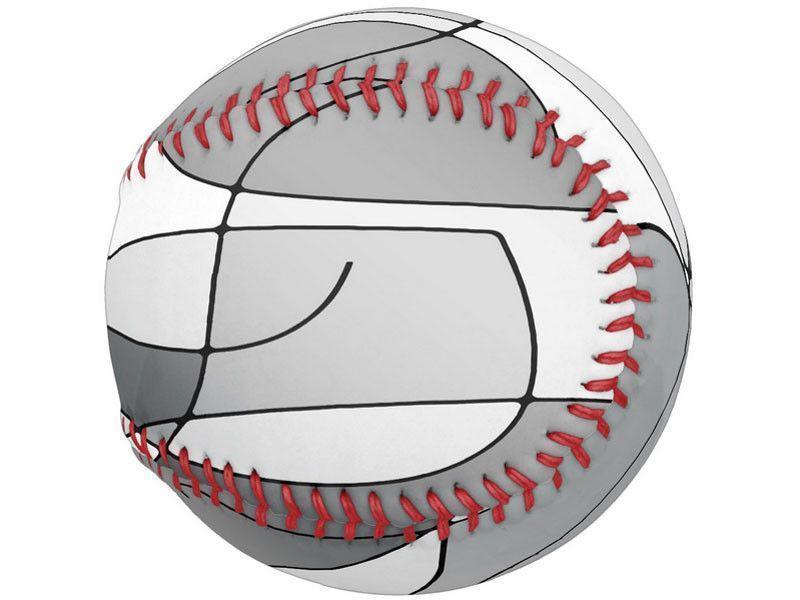 Softballs-ABSTRACT CURVES #1 Softballs-Grays &amp; White-from COLORADDICTED.COM-