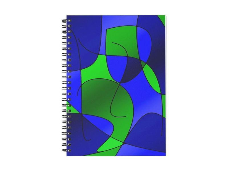 Spiral Notebooks-ABSTRACT CURVES #1 Spiral Notebooks-from COLORADDICTED.COM-