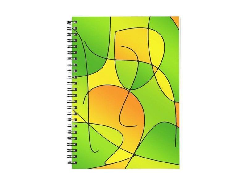 Spiral Notebooks-ABSTRACT CURVES #1 Spiral Notebooks-from COLORADDICTED.COM-