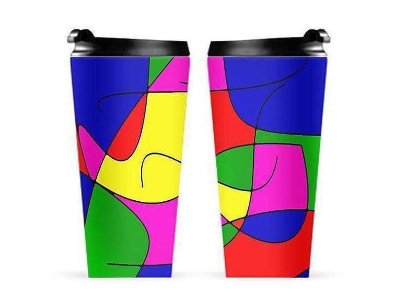 Travel Mugs-ABSTRACT CURVES #1 Travel Mugs-from COLORADDICTED.COM-