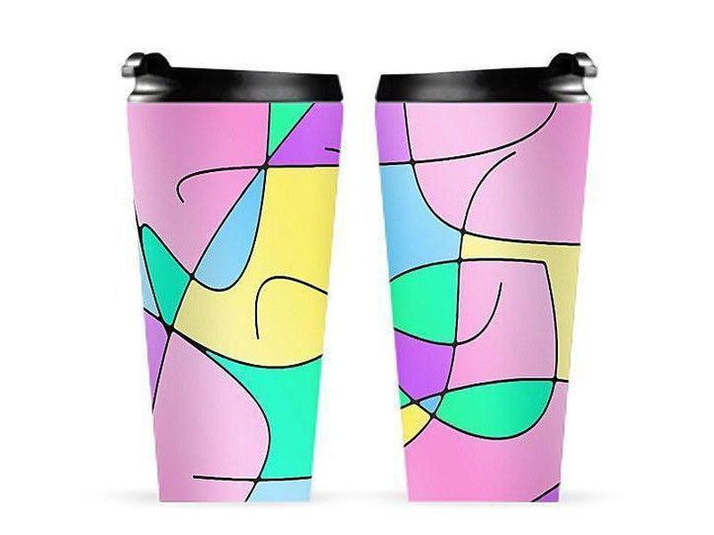 Travel Mugs-ABSTRACT CURVES #1 Travel Mugs-from COLORADDICTED.COM-