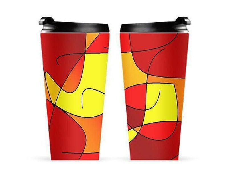 Travel Mugs-ABSTRACT CURVES #1 Travel Mugs-from COLORADDICTED.COM-
