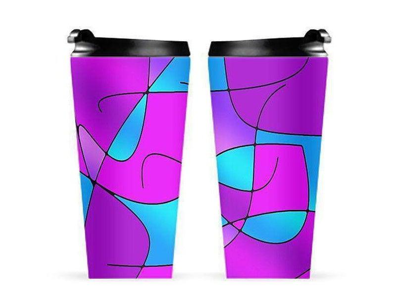 Travel Mugs-ABSTRACT CURVES #1 Travel Mugs-from COLORADDICTED.COM-
