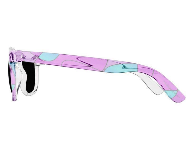 Wayfarer Sunglasses-ABSTRACT CURVES #1 Wayfarer Sunglasses (transparent background)-from COLORADDICTED.COM-