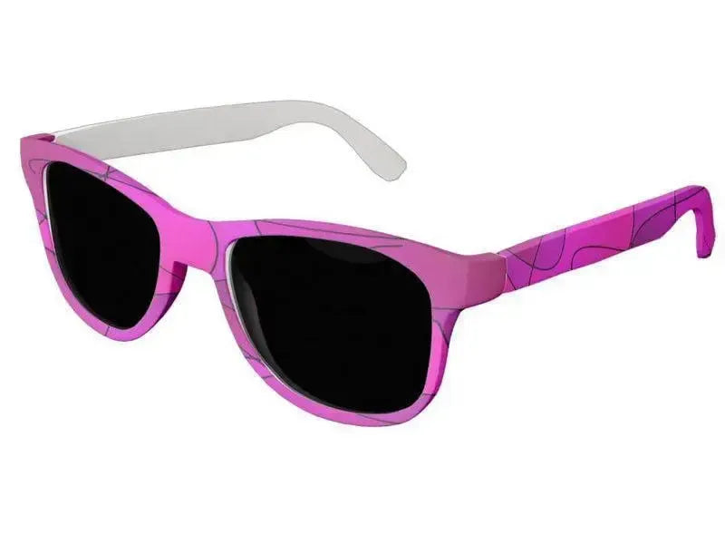 Wayfarer Sunglasses-ABSTRACT CURVES #1 Wayfarer Sunglasses (white background)-from COLORADDICTED.COM-