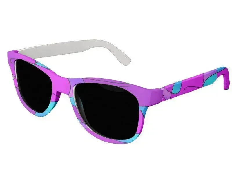 Wayfarer Sunglasses-ABSTRACT CURVES #1 Wayfarer Sunglasses (white background)-from COLORADDICTED.COM-