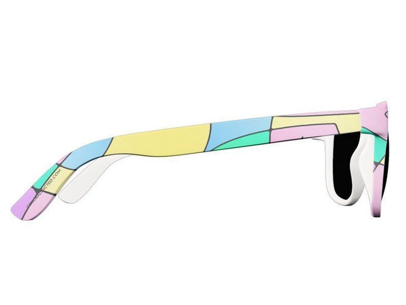 Wayfarer Sunglasses-ABSTRACT CURVES #1 Wayfarer Sunglasses (white background)-from COLORADDICTED.COM-