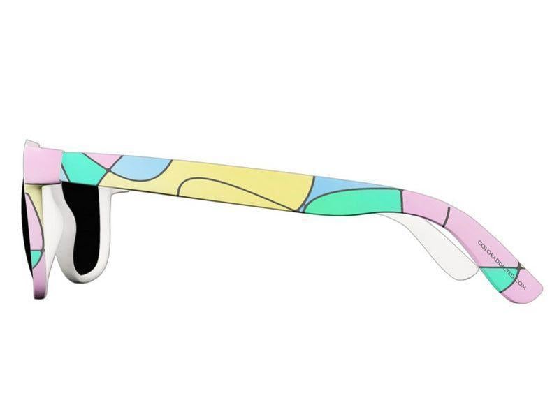 Wayfarer Sunglasses-ABSTRACT CURVES #1 Wayfarer Sunglasses (white background)-from COLORADDICTED.COM-