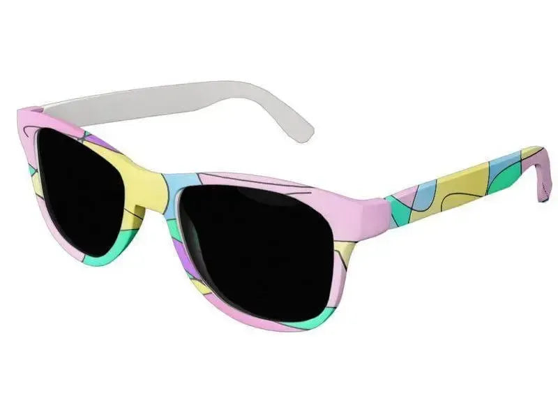 Wayfarer Sunglasses-ABSTRACT CURVES #1 Wayfarer Sunglasses (white background)-from COLORADDICTED.COM-