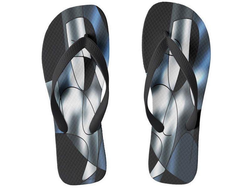 Flip Flops-ABSTRACT CURVES #1 Wide-Strap Flip Flops-from COLORADDICTED.COM-