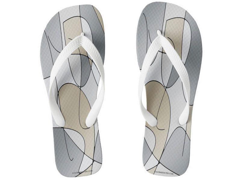 Flip Flops-ABSTRACT CURVES #1 Wide-Strap Flip Flops-from COLORADDICTED.COM-
