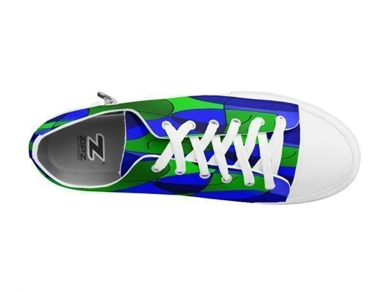 ZipZ Low-Top Sneakers-ABSTRACT CURVES #1 ZipZ Low-Top Sneakers-from COLORADDICTED.COM-