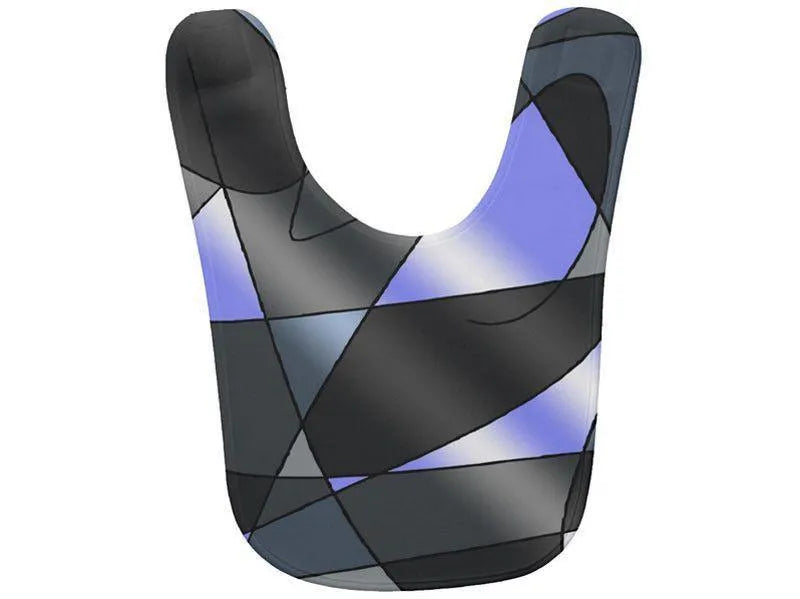 Baby Bibs-ABSTRACT CURVES #2 Baby Bibs-Grays &amp; Light Blues-from COLORADDICTED.COM-